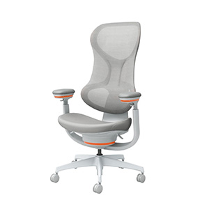 【発売記念特典対象12月25日まで】ingCloud　イングクラウド／ヘッドレストなし／ライトグレー／サンオレンジ／フローリング用キャスター／［ラクラク納品］